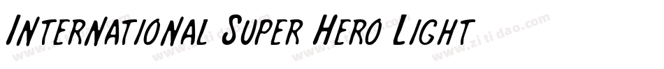 International Super Hero Light字体转换